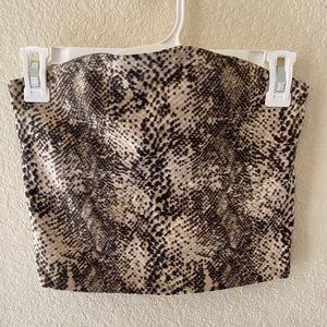 Urban outfitters snake print tube top